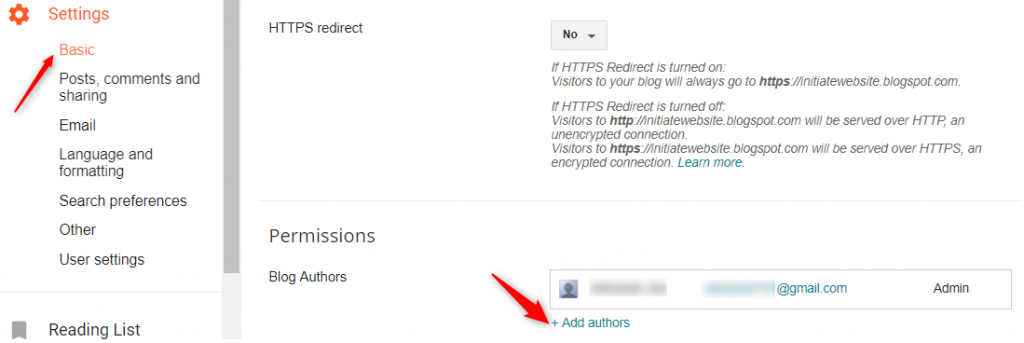 blogger email change