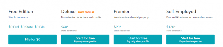 compare turbotax versions