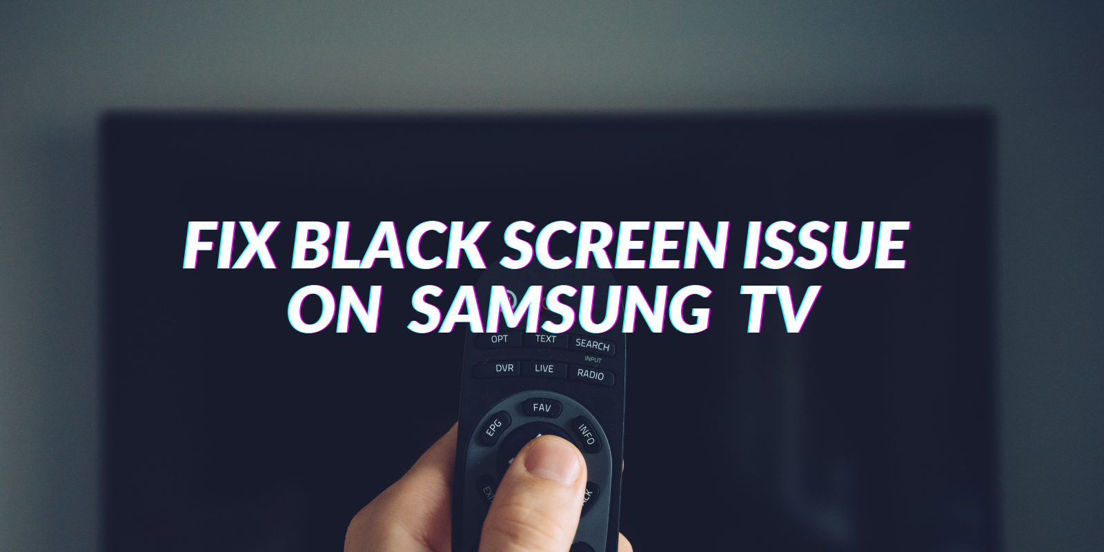 how to fix black spot on flat screen tv